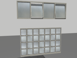 factory windows pack 3 Model 3D