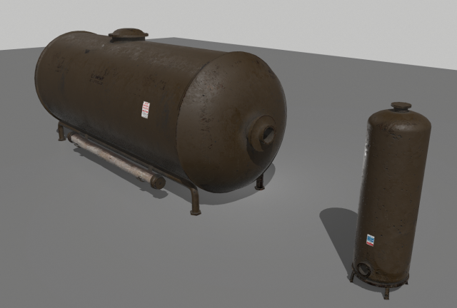 industrial tank 2 3D-Modell .c4d .max .obj .3ds .fbx .stl .blend 