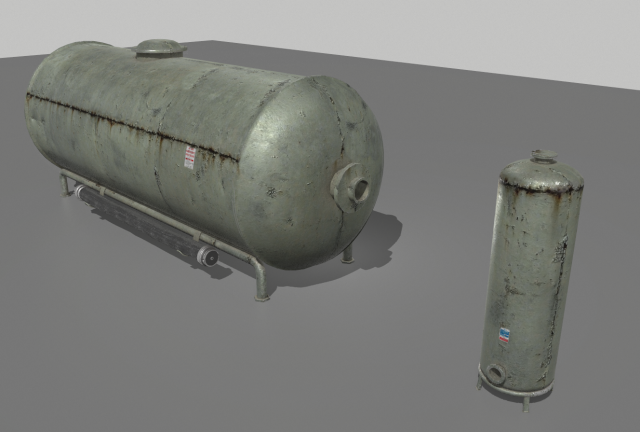 industrial tank 3 Model 3D .c4d .max .obj .3ds .fbx .stl .blend 