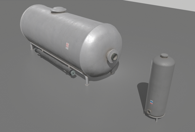 industrial tank 4 3D 模型 .c4d .max .obj .3ds .fbx .stl .blend 