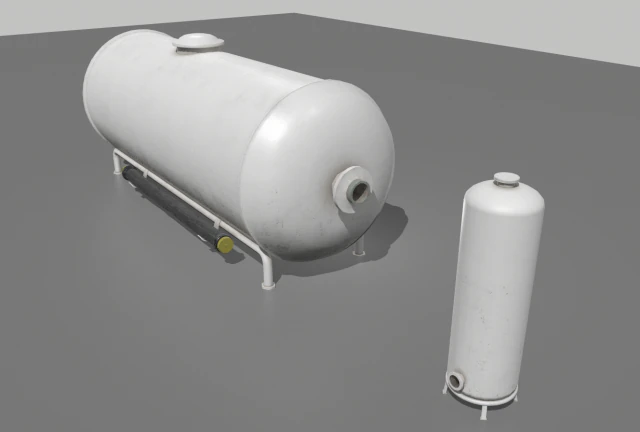 industrial tank 5 3D Model .c4d .max .obj .3ds .fbx .stl .blend 