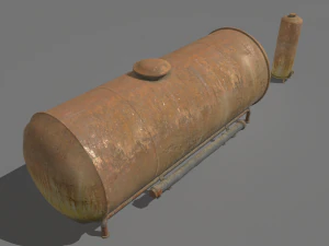 rusty and old industrial tank 3D Model