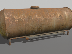 rusty and old industrial tank 3D Модель