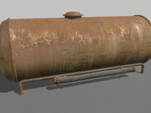 rusty and old industrial tank 3D Model