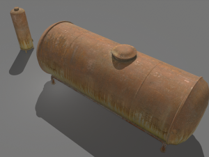 rusty and old industrial tank 3D Модель