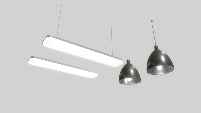 industrial lights 1 Modelo 3D .c4d .max .obj .3ds .fbx .stl .blend 