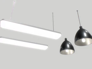 industrial lights 1 3D Model