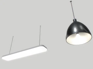 industrial lights 1 3D Model