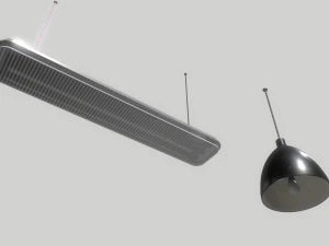 industrial lights 1 3D Model
