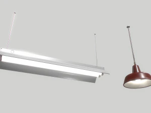 industrial lights 2 3D Model
