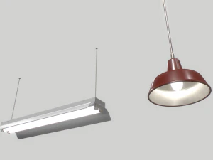 industrial lights 2 3D Model