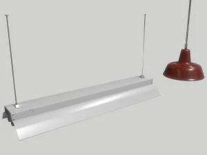 industrial lights 2 3D Model