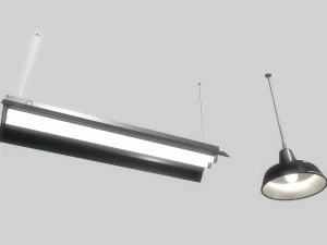 industrial lights 2 3D Model