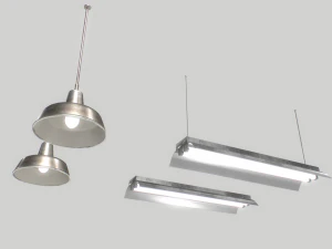 industrial lights 2 3D Model