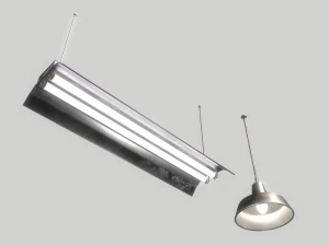 industrial lights 2 3D Model