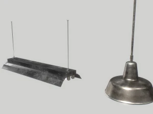 industrial lights 2 3D Model