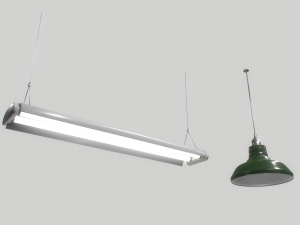 industrial lights 3 3D Модель