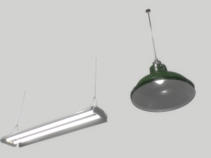 industrial lights 3 3D Модель