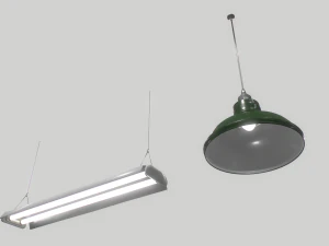industrial lights 3 3D Model