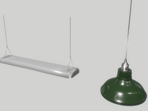 industrial lights 3 3D Модель