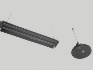 industrial lights 3 3D Модель