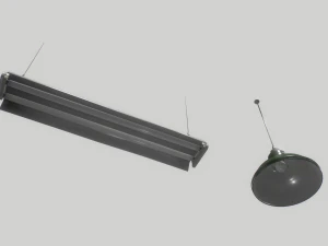 industrial lights 3 3D Model