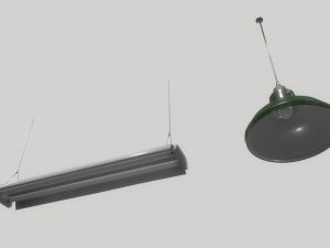 industrial lights 3 3D Модель