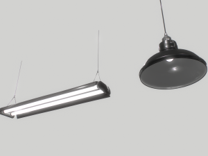 industrial lights 3 3D Модель