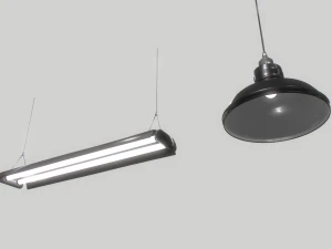 industrial lights 3 3D Model
