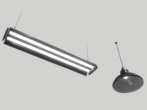 industrial lights 3 3D Модель
