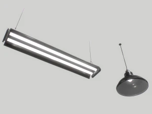 industrial lights 3 3D Model