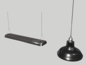 industrial lights 3 3D Модель