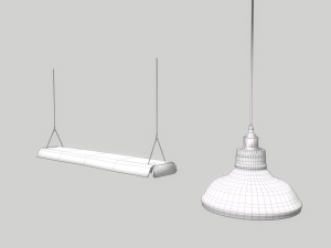 industrial lights 3 3D Модель