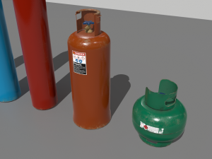 industrial gas cylinders pack 1 Modelo 3D