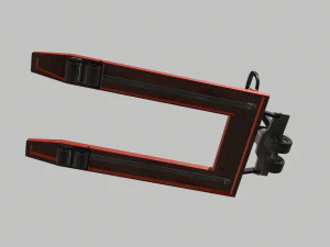 industrial pallet truck trolley 1 3D Model