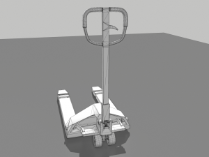 industrial pallet truck trolley 1 Model 3D