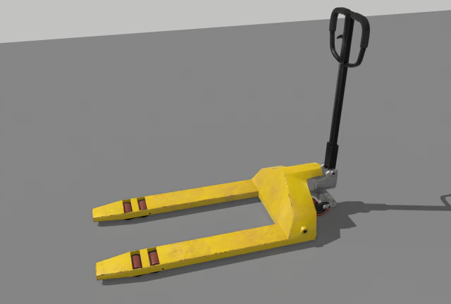 carrinho de paleteira industrial 2 Modelo 3D .c4d .max .obj .3ds .fbx .stl .blend 