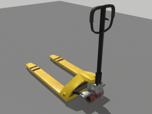 industrial pallet truck trolley 2 Modelo 3D