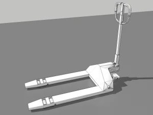 carrinho de paleteira industrial 2 Modelo 3D