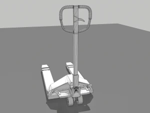 carrinho de paleteira industrial 2 Modelo 3D