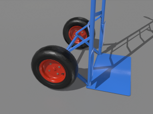 industrial hand trolley 1 3D 모델