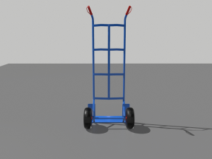 industrial hand trolley 1 3D 모델