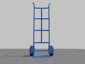 industrial hand trolley 1 3D 모델