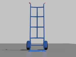 industrial hand trolley 1 3D Model