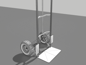 industrial hand trolley 1 3D 모델
