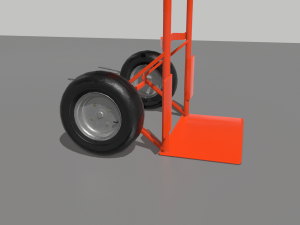 industrial hand trolley 2 3D 模型