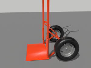 industrial hand trolley 2 3D 模型