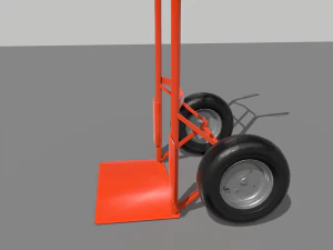 industrial hand trolley 2 3D Model