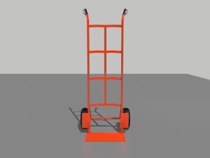 industrial hand trolley 2 3D 模型