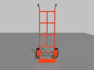 industrial hand trolley 2 3D Model